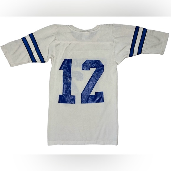 Vintage Kids Boys Dallas Cowboys #12 NFL Football Rawlings Sports Jersey Small - Picture 6 of 7